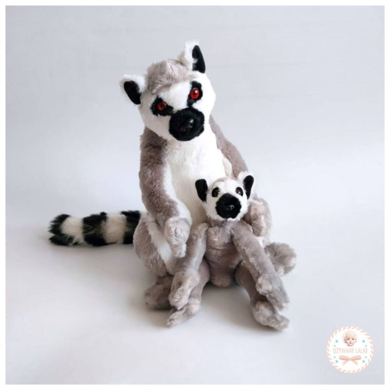 Maskotka lemur z lemurkiem